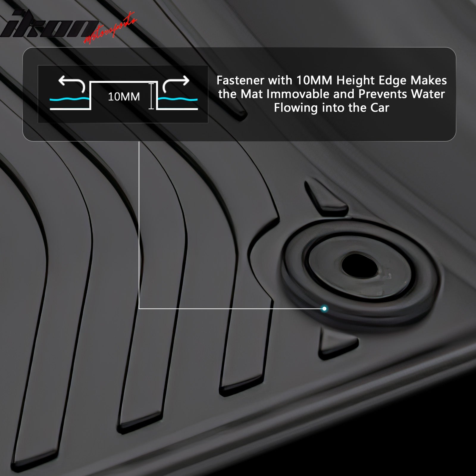 Fits 25-26 Nissan Kicks Floor Mats TPE Carpets All Weather 3D Car Liner Guard