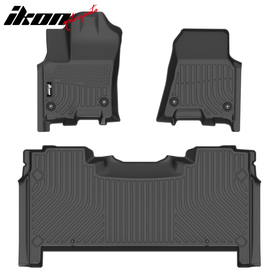 2025-2026 Ram 1500 Crew Cab All Weather 3D Floor Mats Cargo Liner TPE