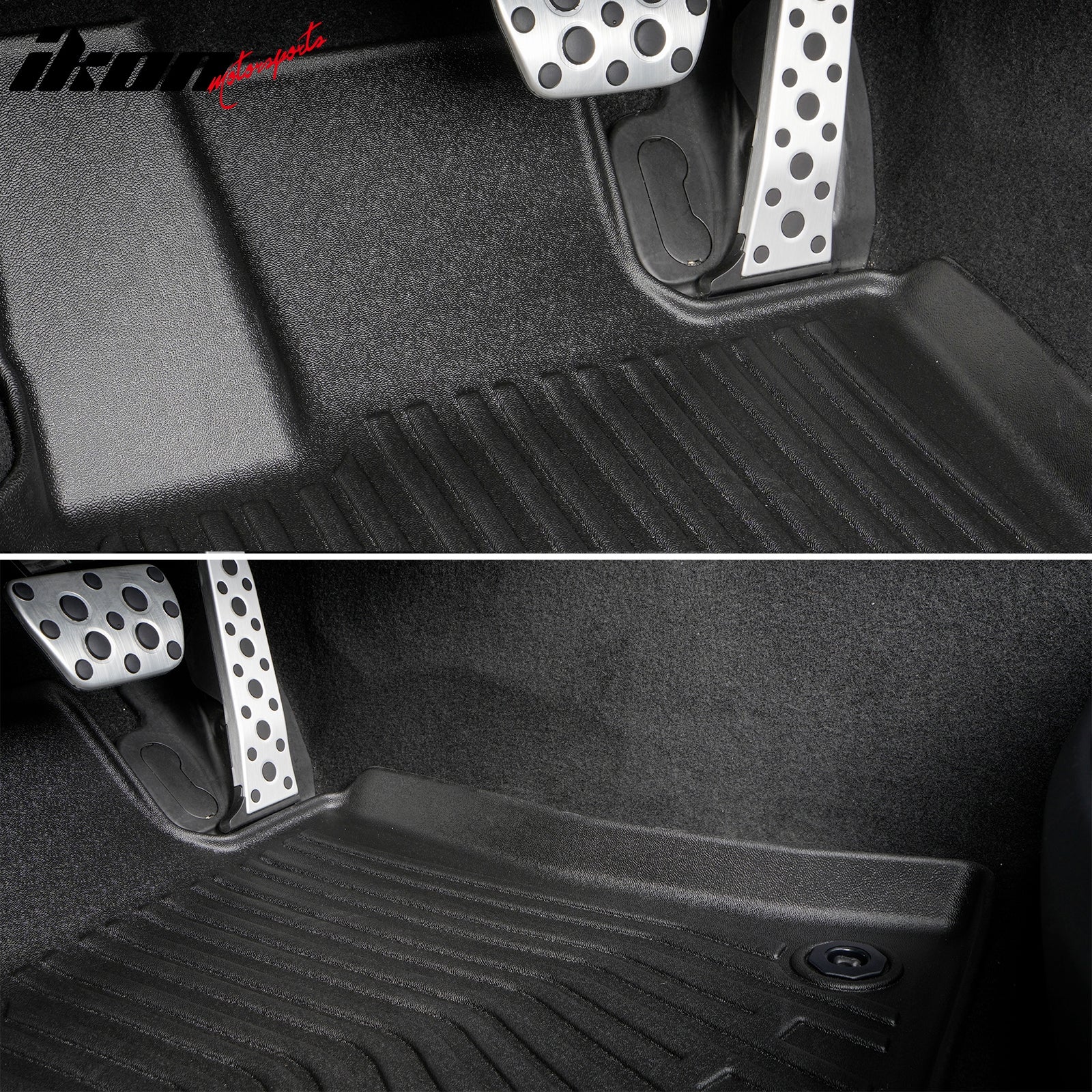 Fits 25-26 Toyota Camry Hybrid Non-Slip Floor Mats All Weather TPE Carpets 3PCS