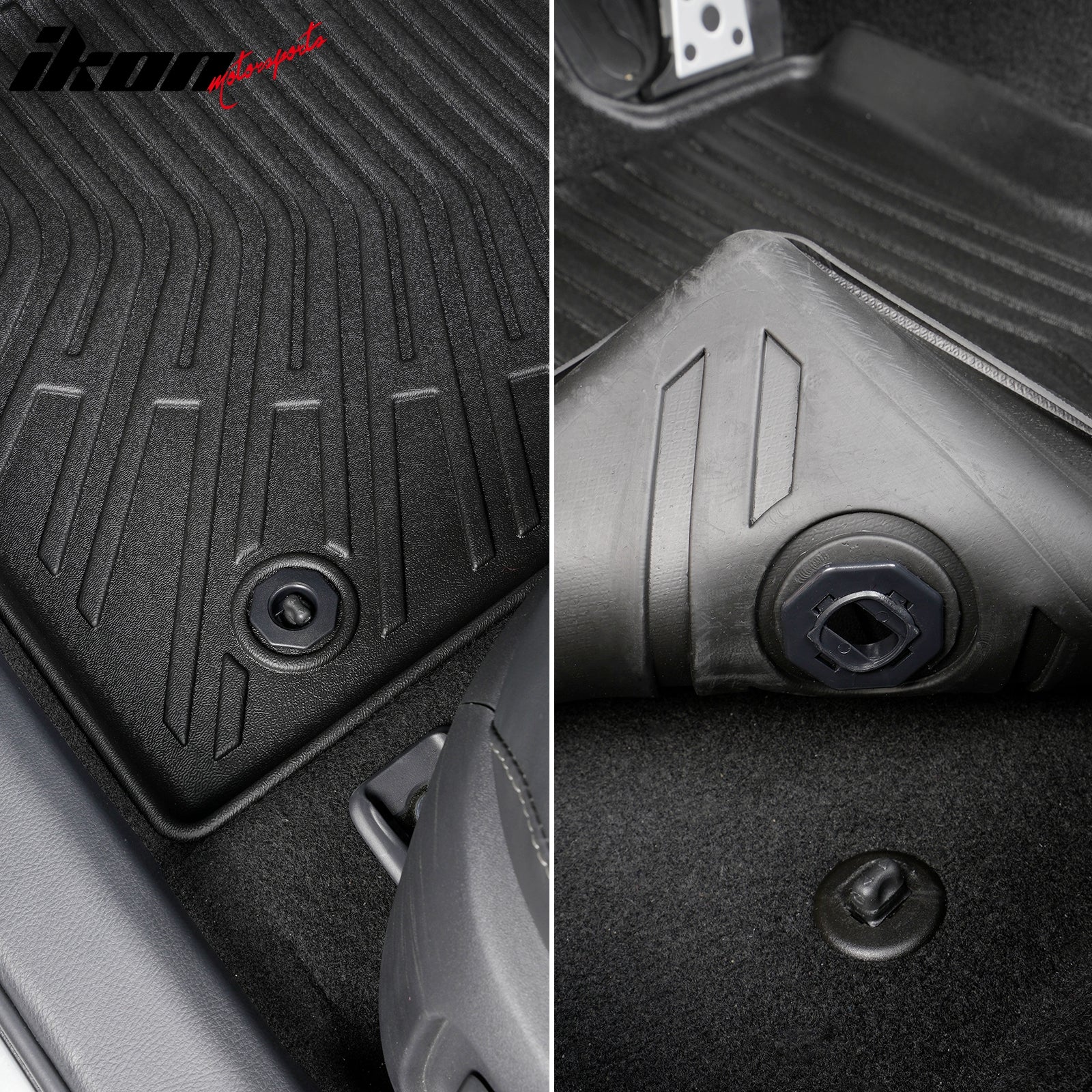 Fits 25-26 Toyota Camry Hybrid Non-Slip Floor Mats All Weather TPE Carpets 3PCS