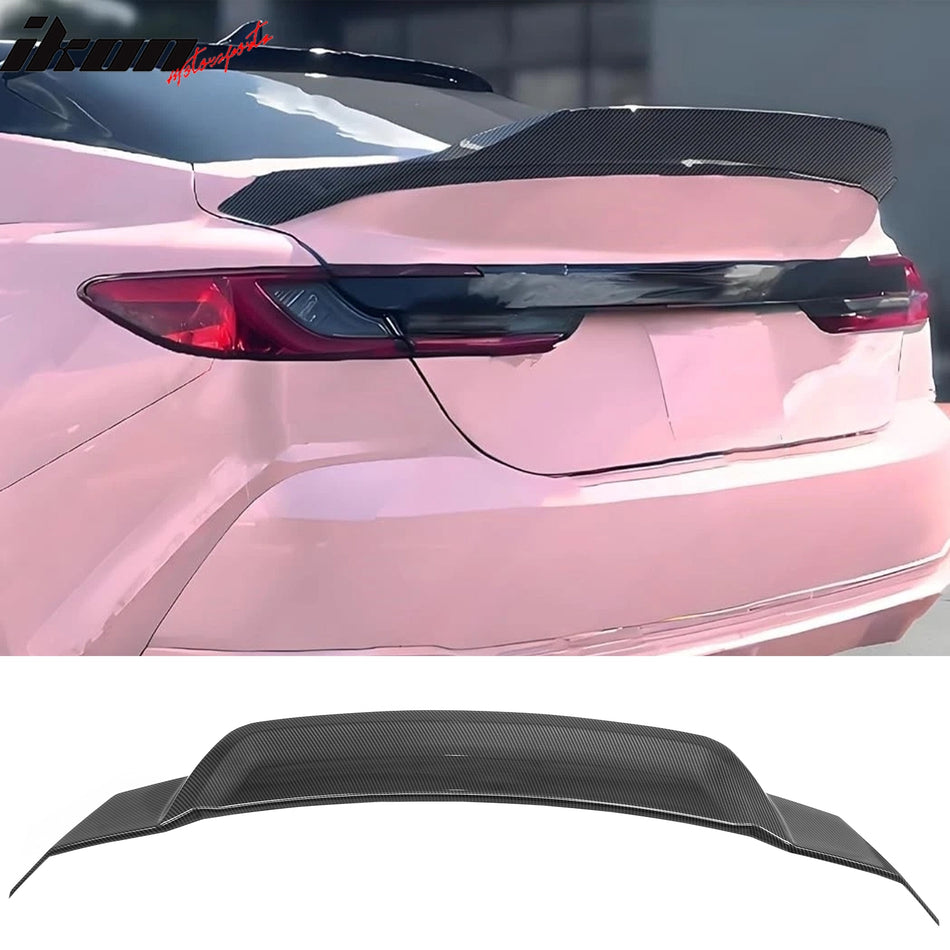 2025-2026 Toyota Camry XV80 9th R Style Carbon Fiber Print Trunk Spoiler ABS