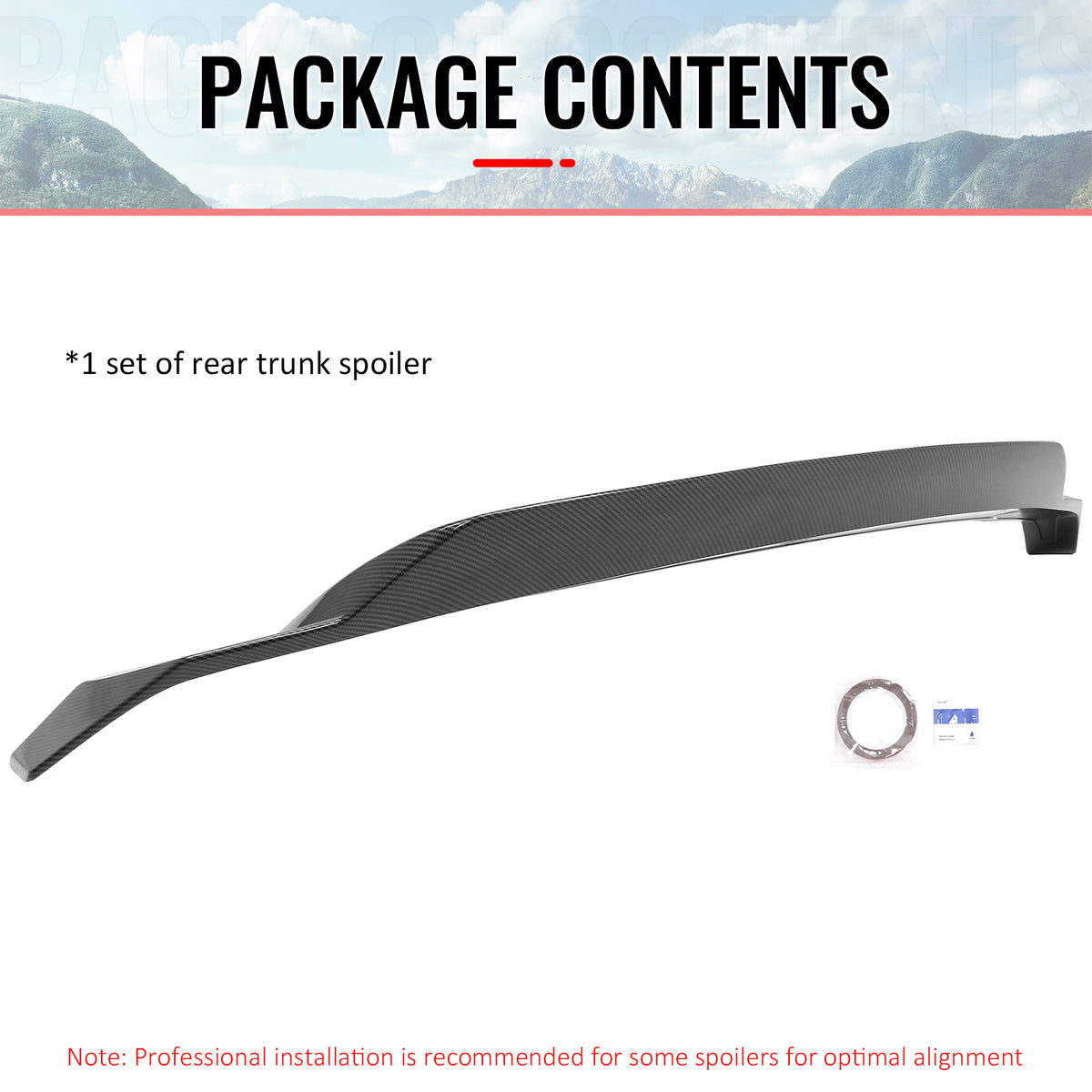 Fits 25-26 Toyota Camry XV80 9th R Style Trunk Spoiler Wing Carbon Fiber Print