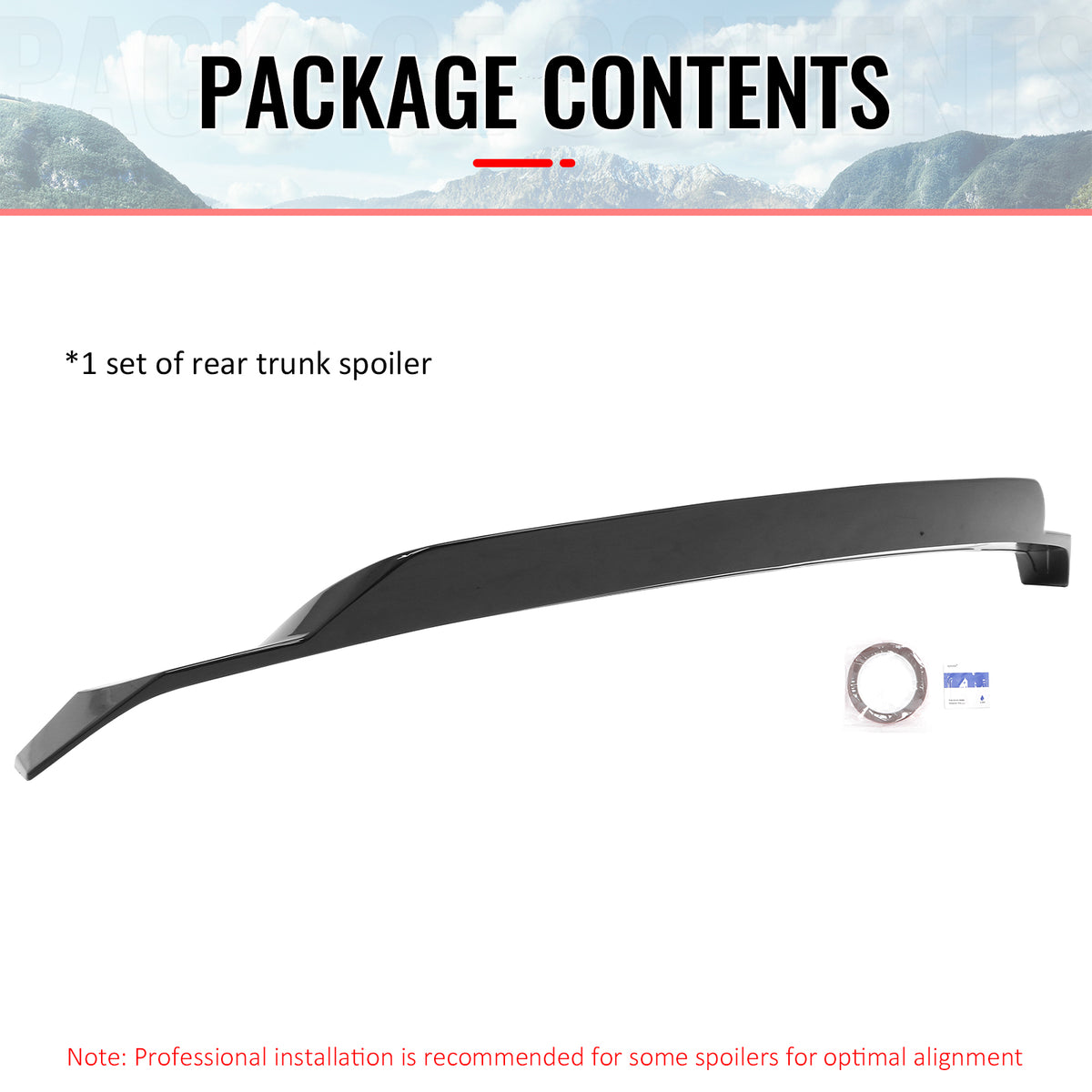 Fits 2025-2026 Toyota Camry XV80 9th R Style Rear Trunk Spoiler Wing Gloss Black