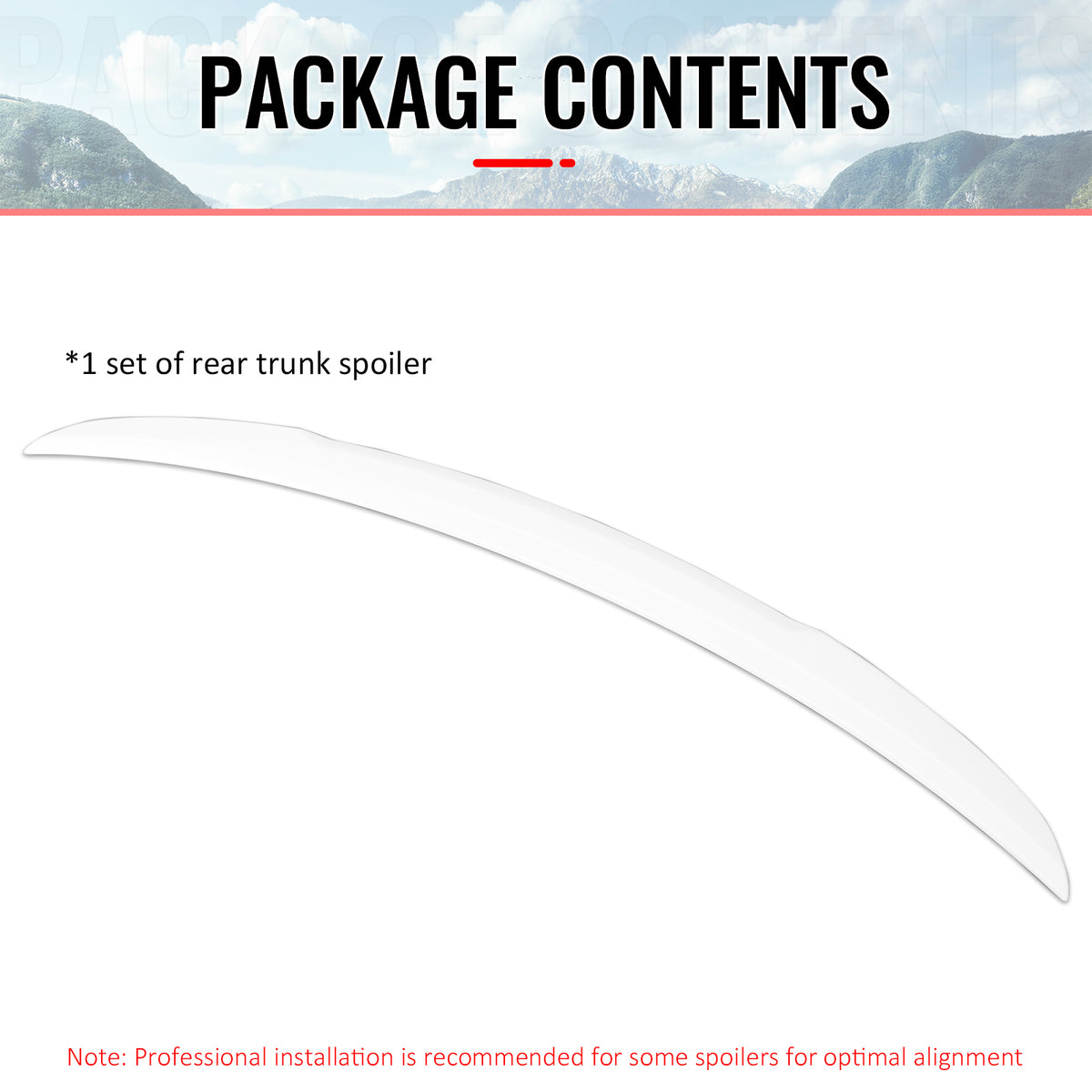 Fits 25-26 Toyota Camry XV80 9th Gen OE Style Rear Trunk Spoiler Wing Lip White