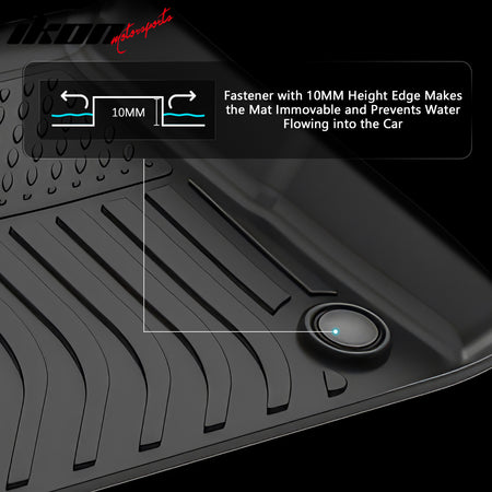 Fits 25-26 Volvo EX30 TPE All Weather Anti-slip 3D Floor Mats Cargo Liner Carpet