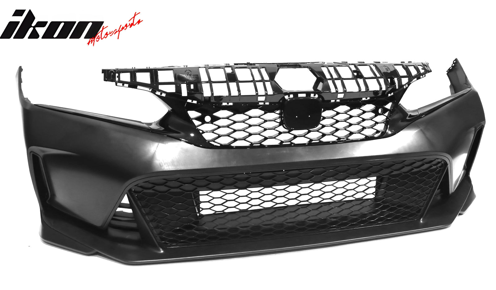 Fits 25-26 Civic Sedan/Hatchback/Si Type R Style Front Bumper Cover PP + Grilles