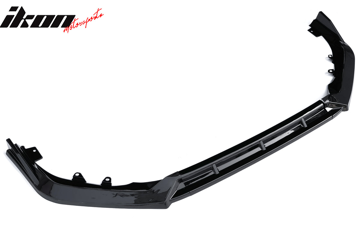 Fits 25-26 Honda Civic IKON Style 3PCS Front Bumper Lip Spoiler Chin Gloss Black