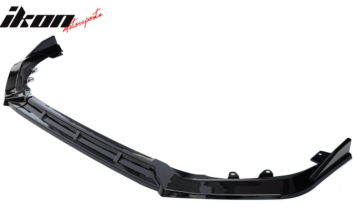 Fits 25-26 Honda Civic IKON Style 3PCS Front Bumper Lip Spoiler Chin Gloss Black