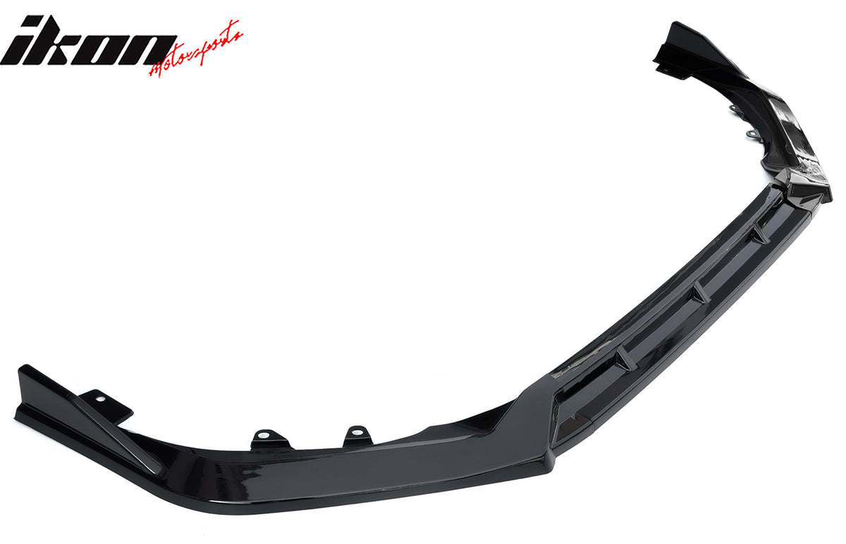 Fits 25-26 Honda Civic IKON Style 3PCS Front Bumper Lip Spoiler Chin Gloss Black