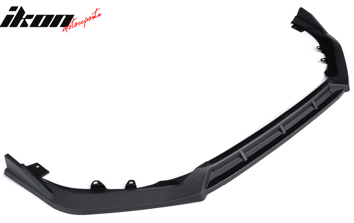 Fits 25-26 Honda Civic IKON Style 3PCS Front Bumper Lip Spoiler Chin Matte Black
