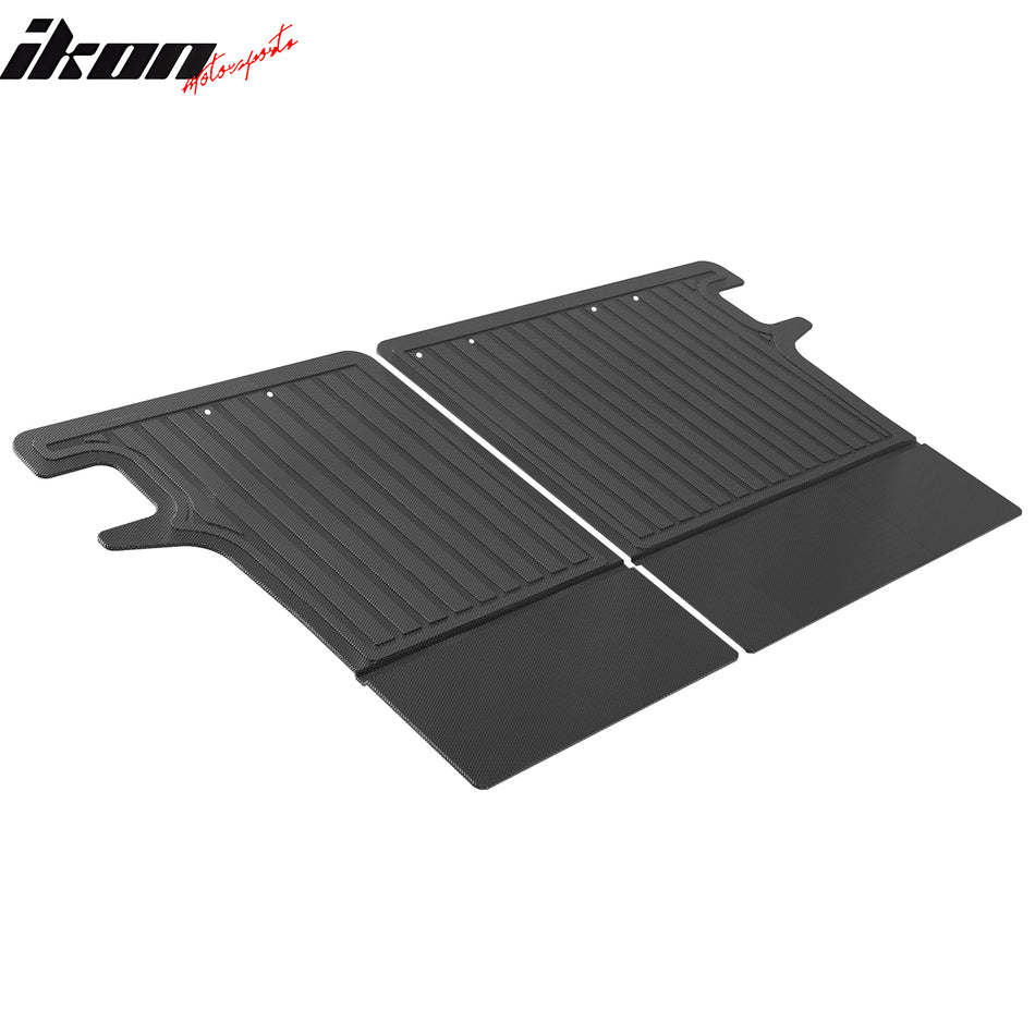 IKON MOTORSPORTS 3D TPE Backrest Mats, Compatible with 2025-2026 Nissan Kicks, All Weather Rear Seat Back Mat Cover Protector, Black