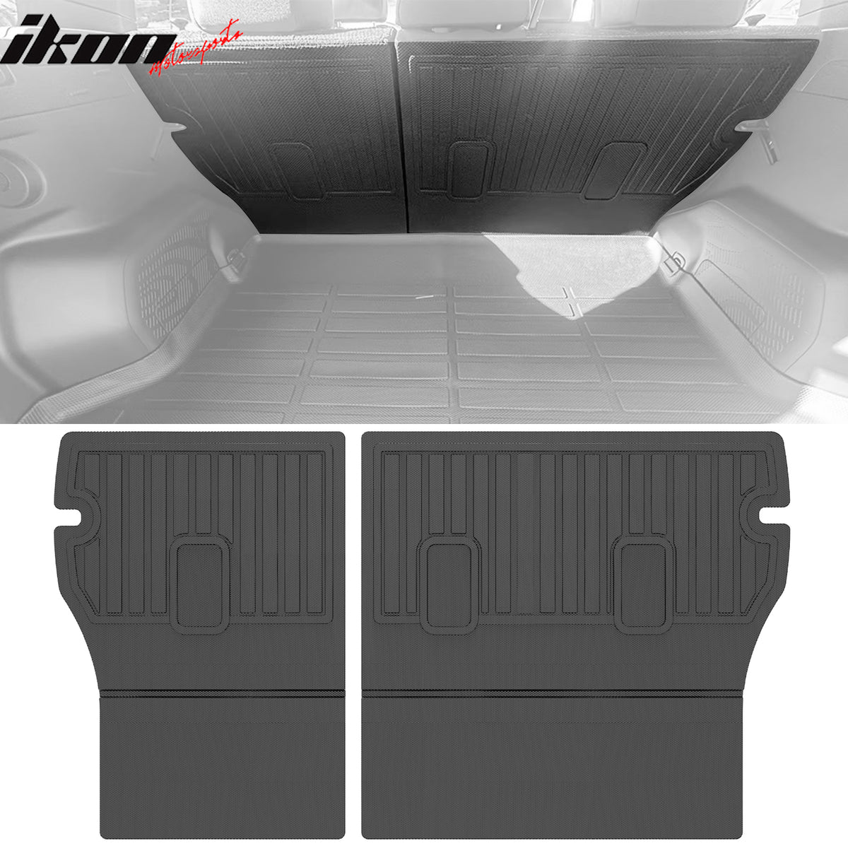 Fits 25-26 Subaru Forester Carbon Fiber Texture Cargo Cover + Backrest+Trunk Mat