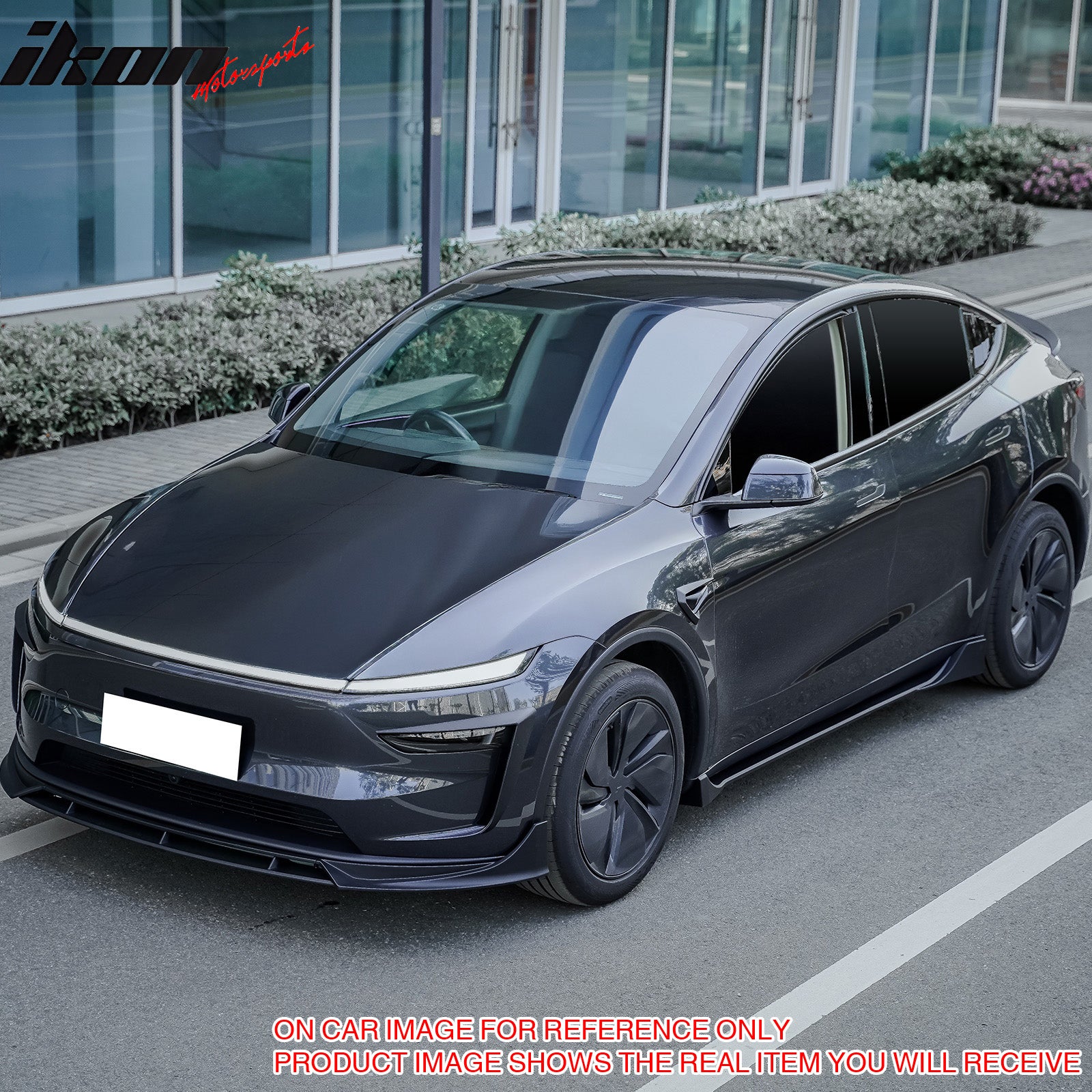 Fits 25-26 Tesla Model Y Juniper Fog Light Eyelid Trim Matte Black