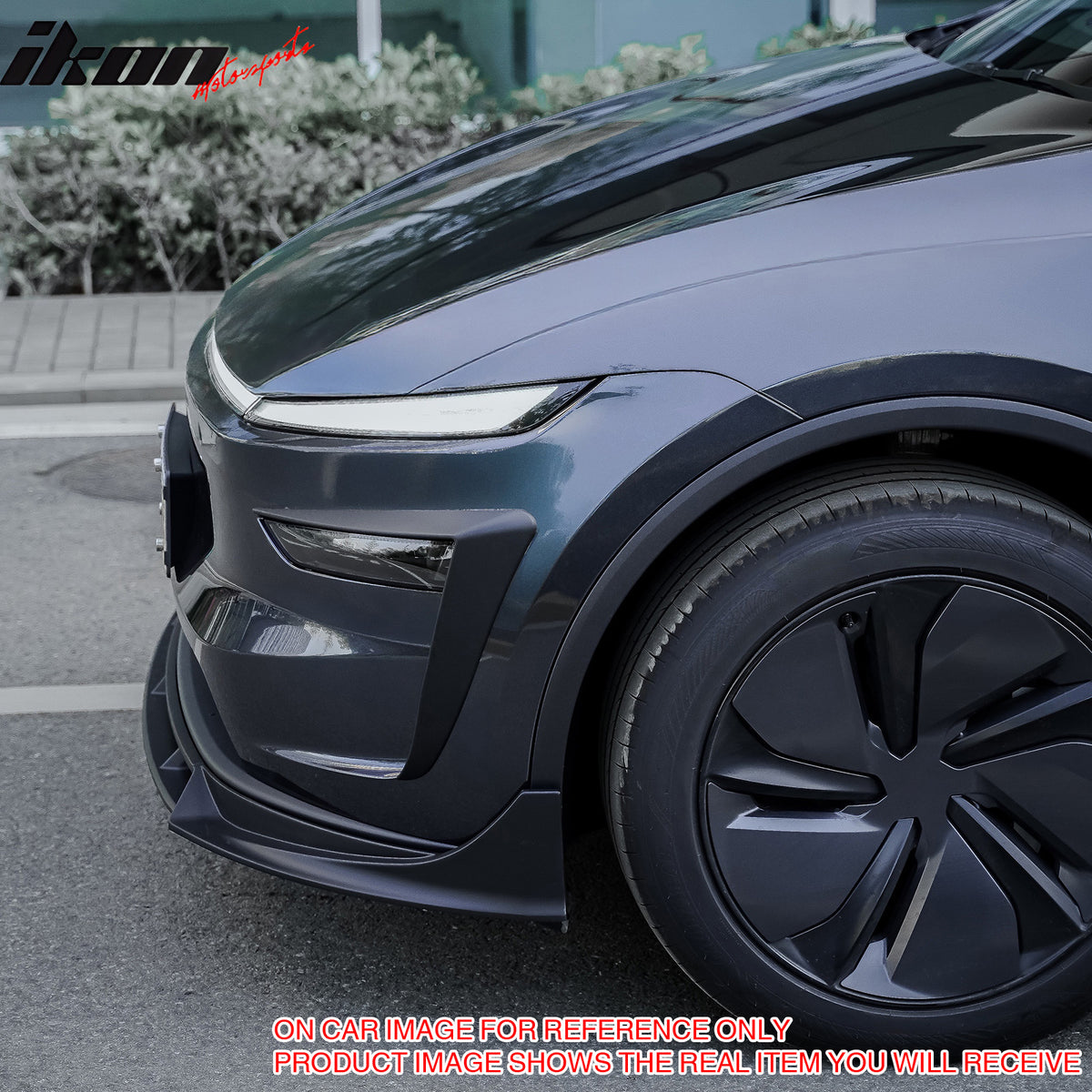 Fits 25-26 Tesla Model Y Juniper Fog Light Eyelid Trim Matte Black Lamp Frame