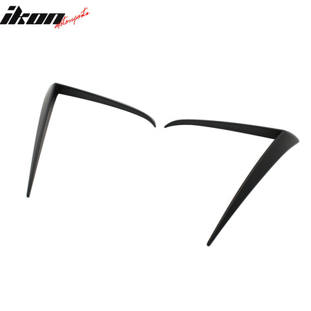 Fits 25-26 Tesla Model Y Juniper Fog Light Eyelid Trim Matte Black Lamp Frame