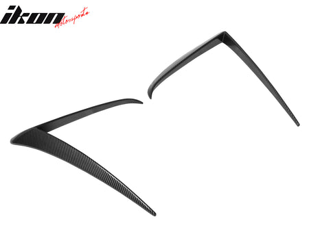 Fits 25-26 Tesla Model Y Juniper Fog Light Eyelid Trim Carbon Fiber Print Frame