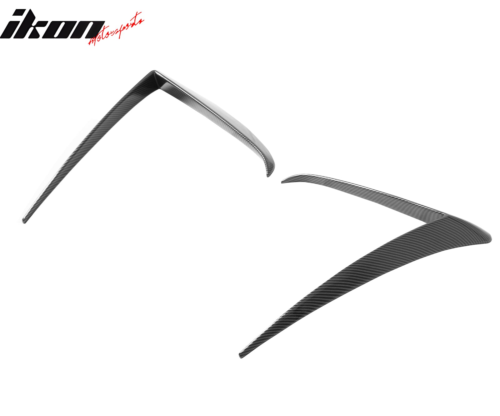 Fits 25-26 Tesla Model Y Juniper Fog Light Eyelid Trim Carbon Fiber Print Frame