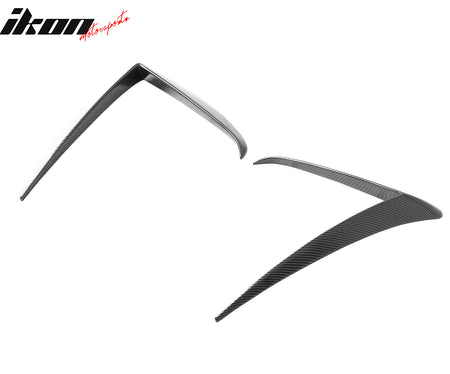 Fits 25-26 Tesla Model Y Juniper Fog Light Eyelid Trim Carbon Fiber Print Frame