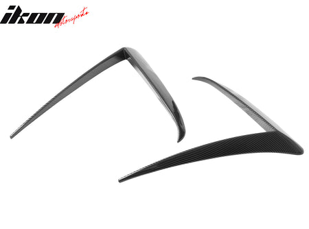 Fits 25-26 Tesla Model Y Juniper Fog Light Eyelid Trim Carbon Fiber Print Frame