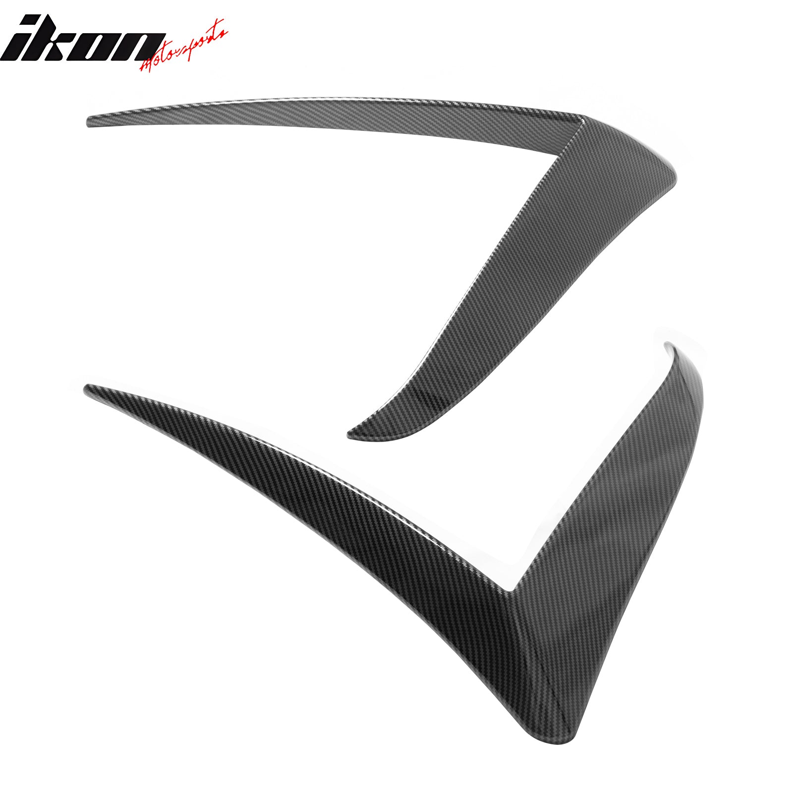 Fits 25-26 Tesla Model Y Juniper Fog Light Eyelid Trim Carbon Fiber Print Frame