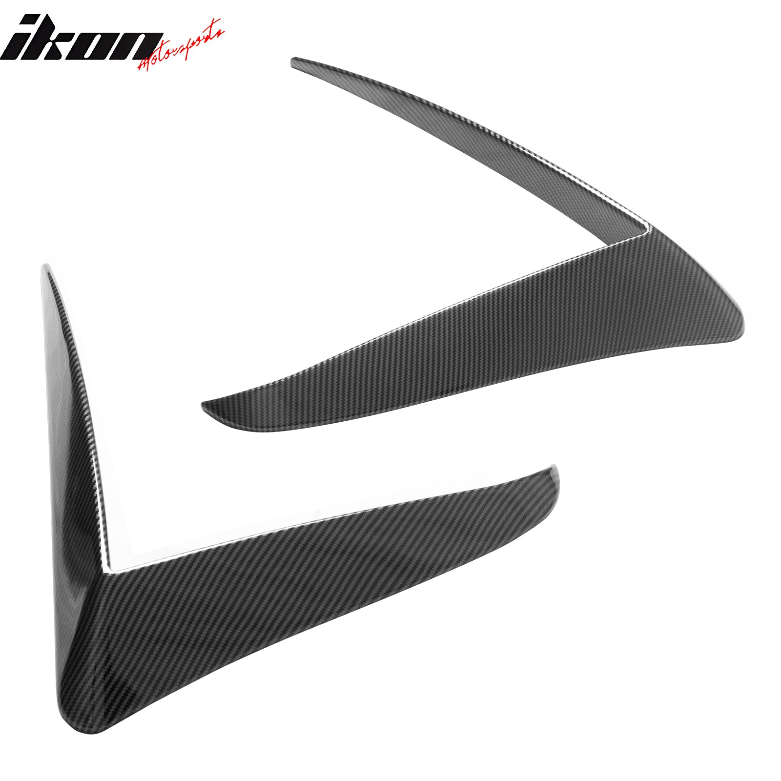 Fits 25-26 Tesla Model Y Juniper Fog Light Eyelid Trim Carbon Fiber Print Frame