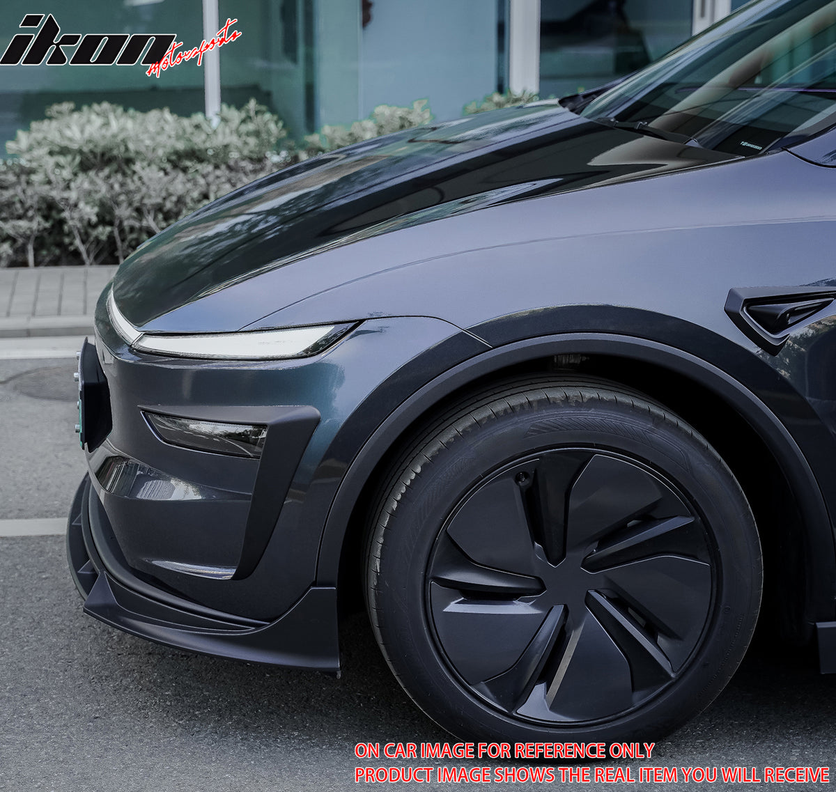 Fits 25-26 Tesla Model Y Juniper Fog Light Eyelid Trim Gloss Black Lamp Frame