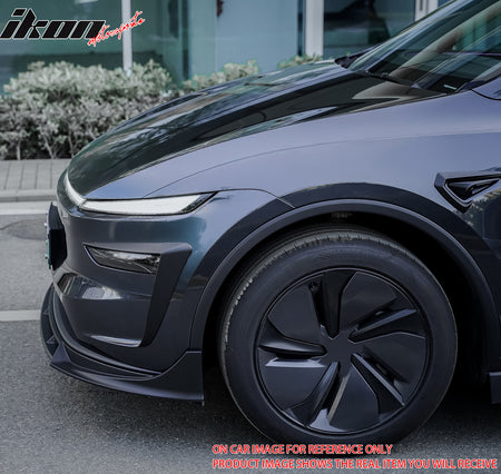 Fits 25-26 Tesla Model Y Juniper Fog Light Eyelid Trim Gloss Black Lamp Frame