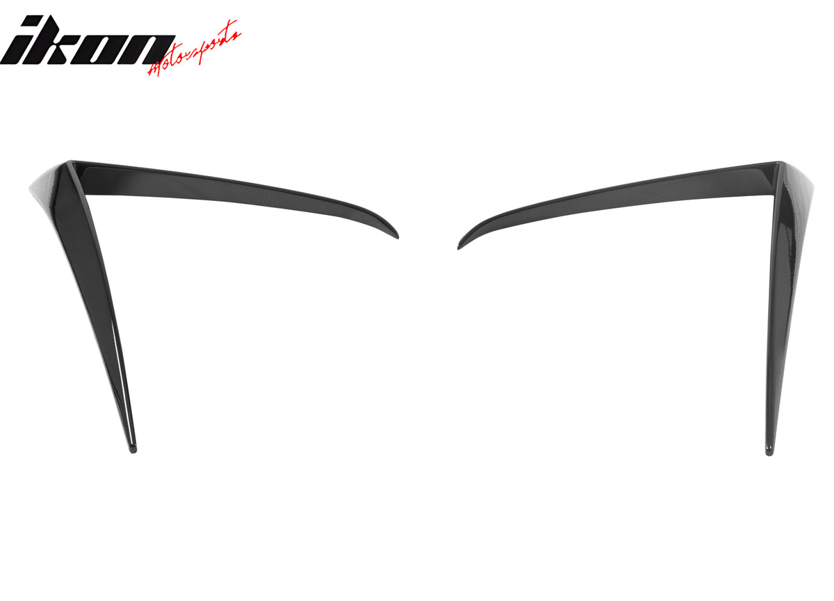 Fits 25-26 Tesla Model Y Juniper Fog Light Eyelid Trim Gloss Black Lamp Frame