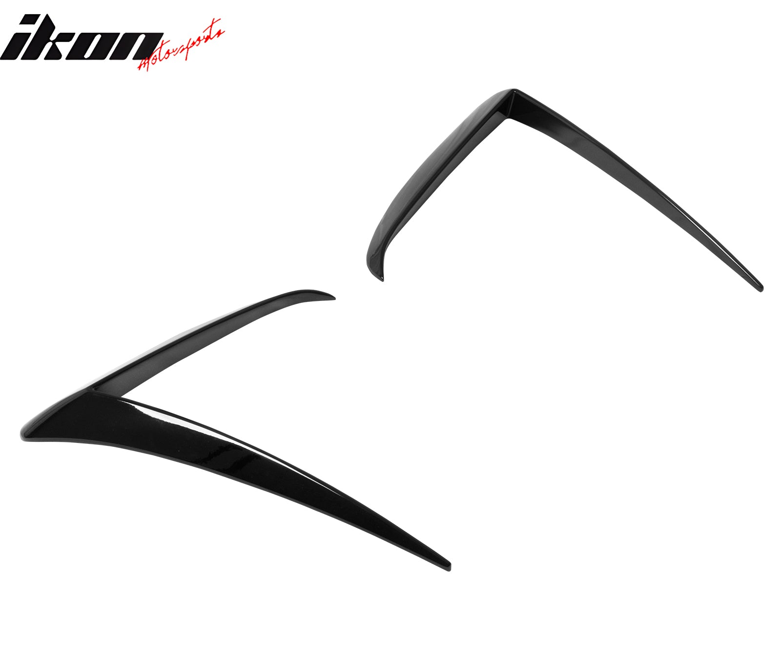 Fits 25-26 Tesla Model Y Juniper Fog Light Eyelid Trim Gloss Black Lamp Frame