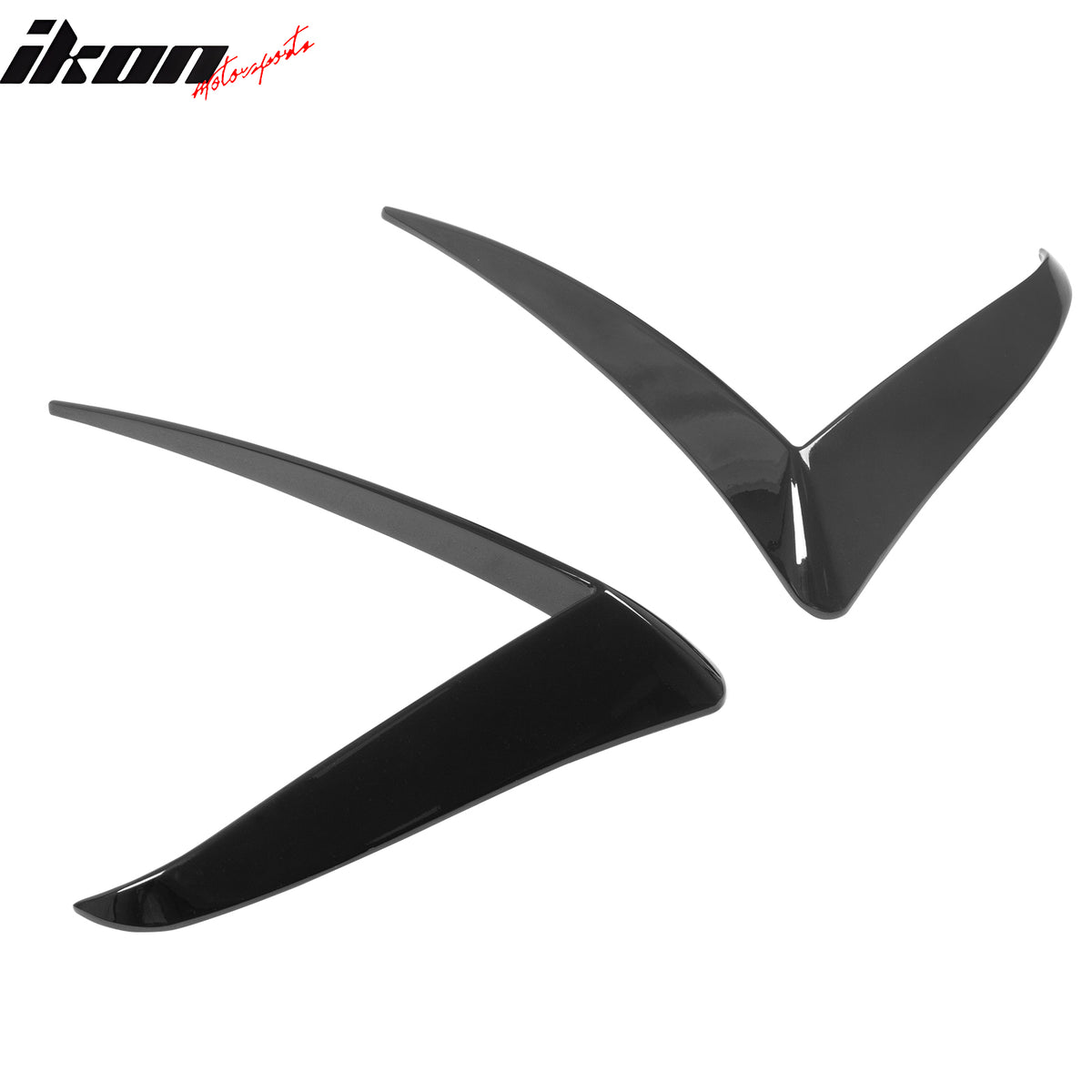 Fits 25-26 Tesla Model Y Juniper Fog Light Eyelid Trim Gloss Black Lamp Frame