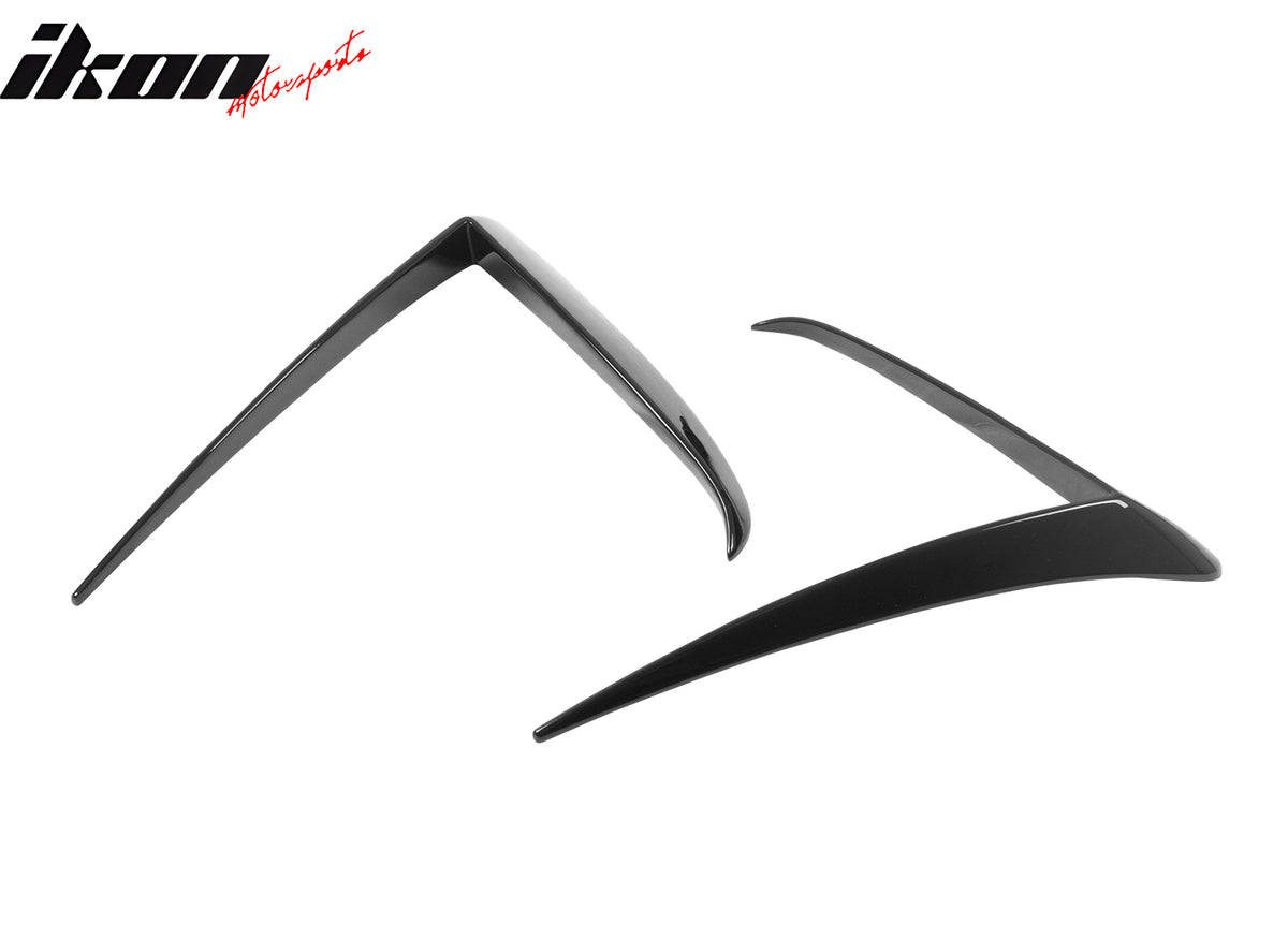 Fits 25-26 Tesla Model Y Juniper Fog Light Eyelid Trim Gloss Black Lamp Frame