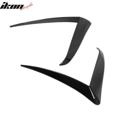 Fits 25-26 Tesla Model Y Juniper Fog Light Eyelid Trim Gloss Black Lamp Frame