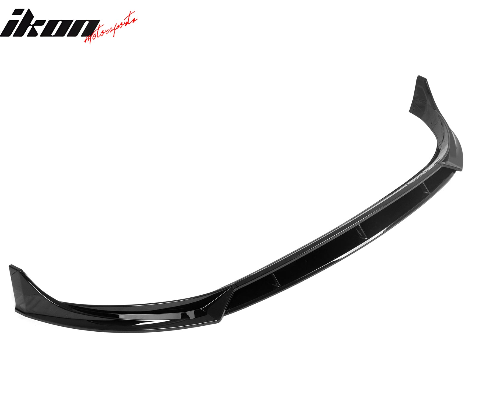 Fits 25-26 Tesla Model Y Juniper Front Bumper Lip 4PC Gloss Black Car Spoiler