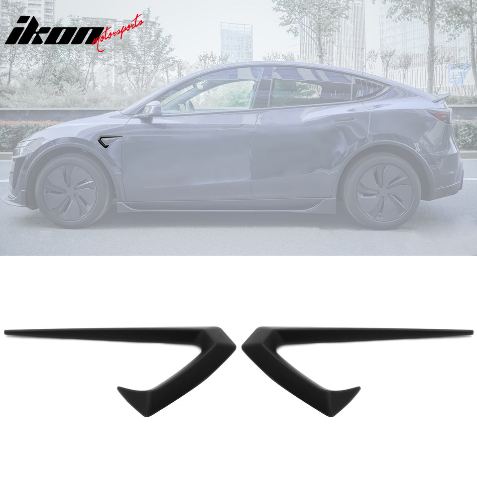 2025-2026 Tesla Model Y Juniper Side Fender Trim Matte Black Vent ABS