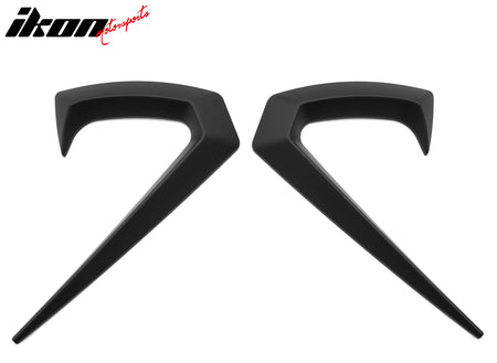 Fits 25-26 Tesla Model Y Juniper Side Fender Trim Matte Black Vent ABS Decor 2PC