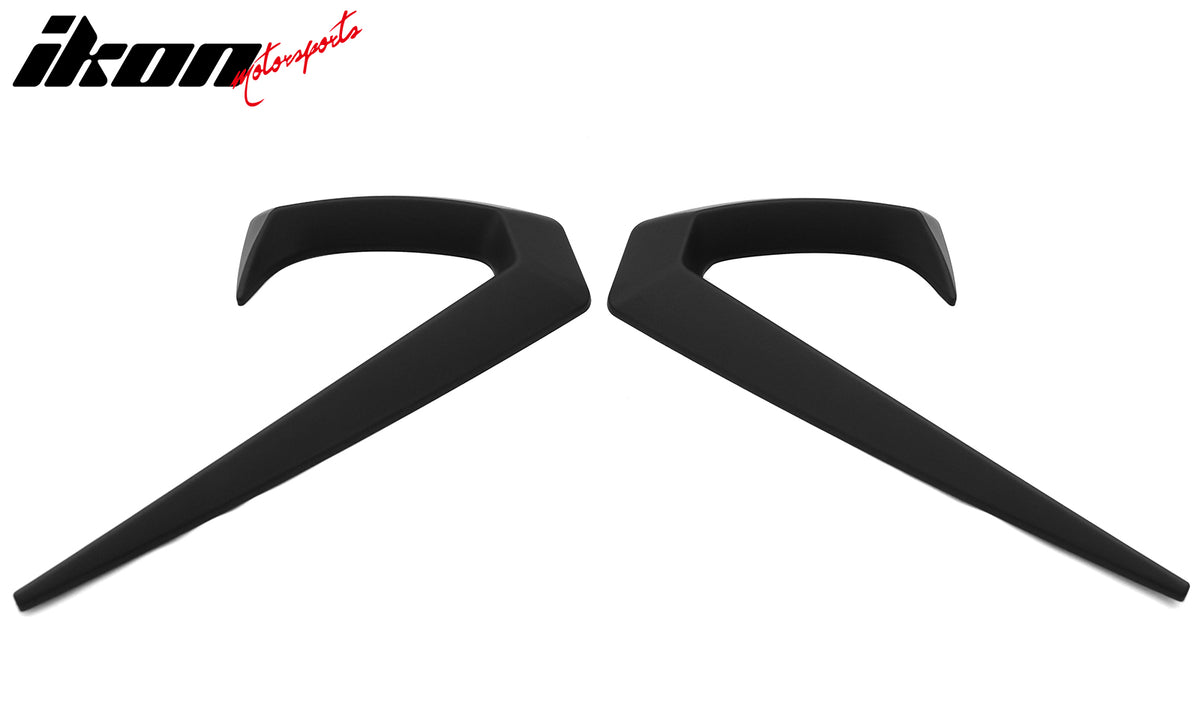 Fits 25-26 Tesla Model Y Juniper Side Fender Trim Matte Black Vent ABS Decor 2PC