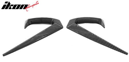 Fits 25-26 Tesla Model Y Juniper Side Fender Trim Carbon Fiber Print Vent Decor