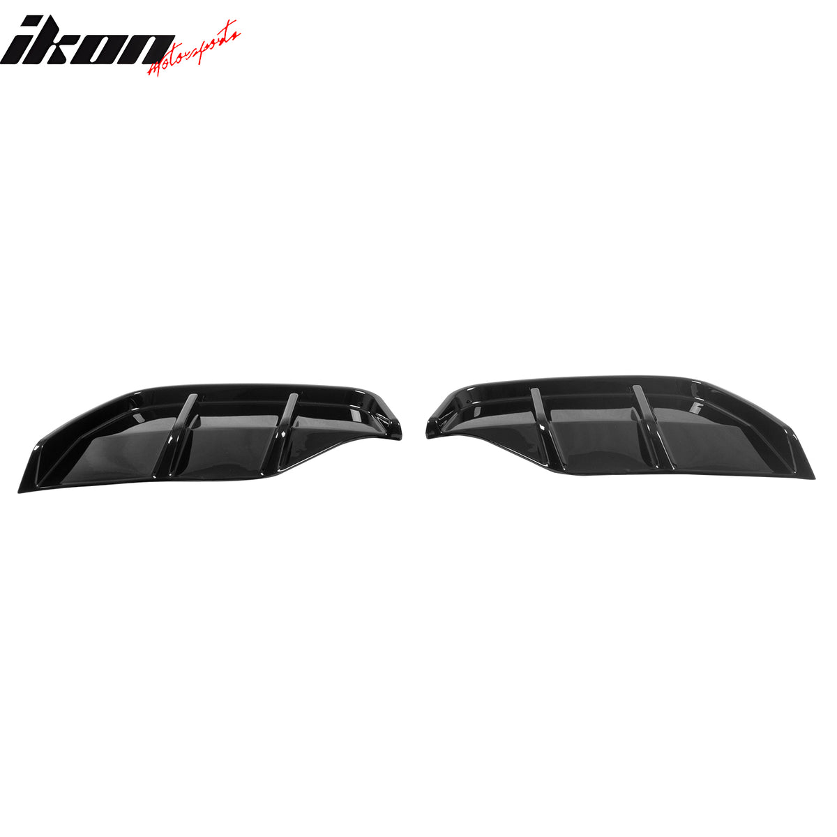 Fits 25-26 Tesla Model Y Juniper Rear Bumper Side Apron Gloss Black Diffuser Cap