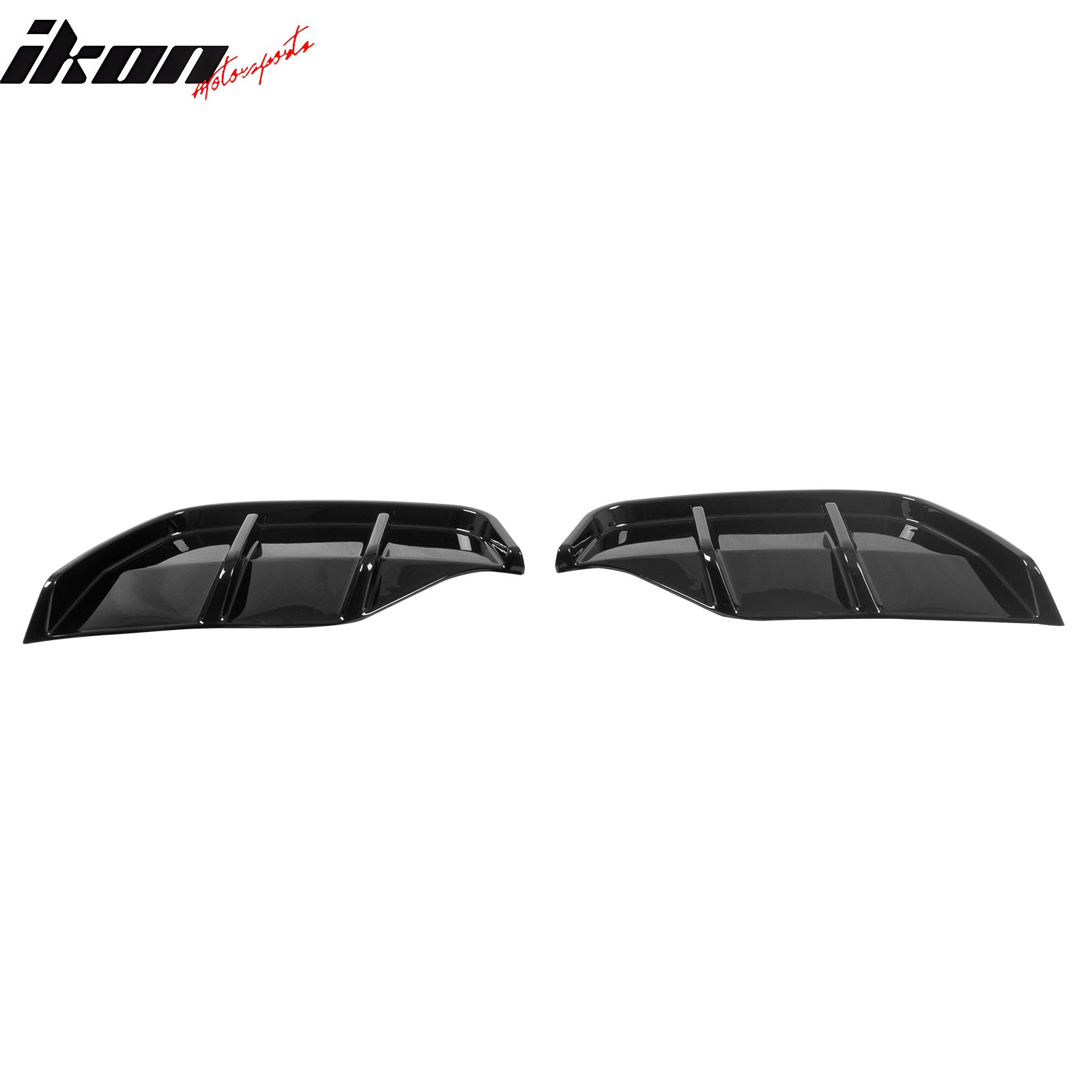 Fits 25-26 Tesla Model Y Juniper Rear Bumper Side Apron Gloss Black Diffuser Cap