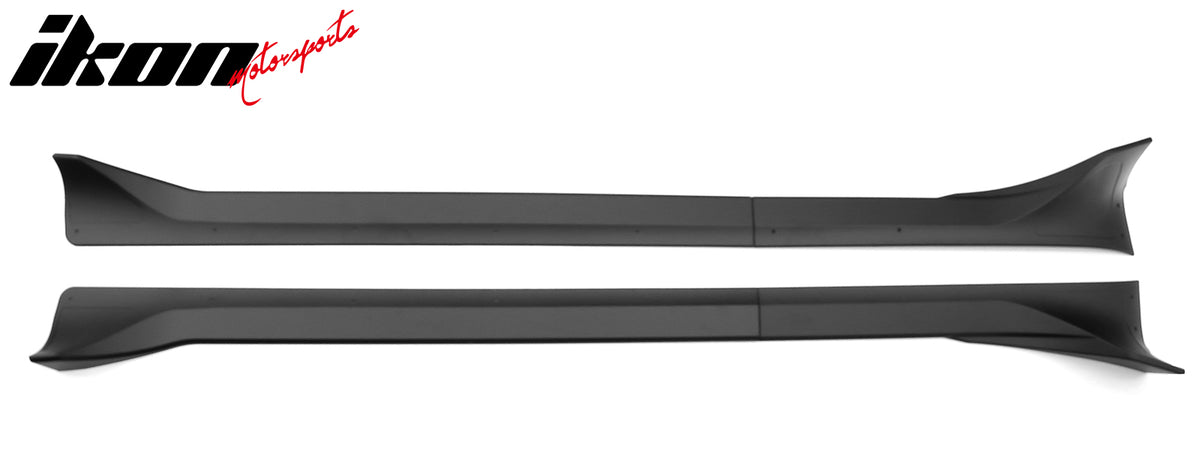 Fits 25-26 Tesla Model Y Juniper Side Skirts Matte Black Rocker Panel Extension