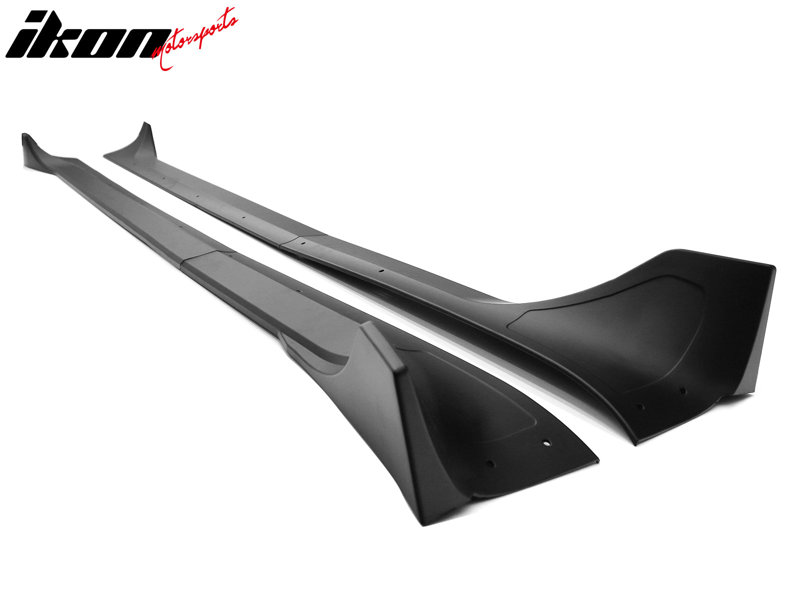 Fits 25-26 Tesla Model Y Juniper Side Skirts Matte Black Rocker Panel Extension
