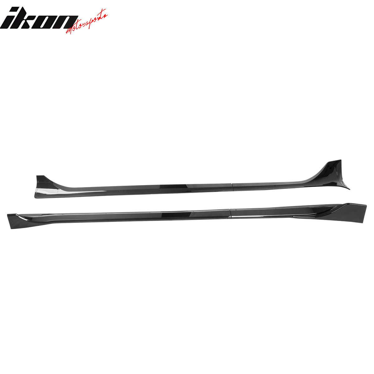 Fits 25-26 Tesla Model Y Juniper Side Skirts Gloss Black Rocker Panel Extension