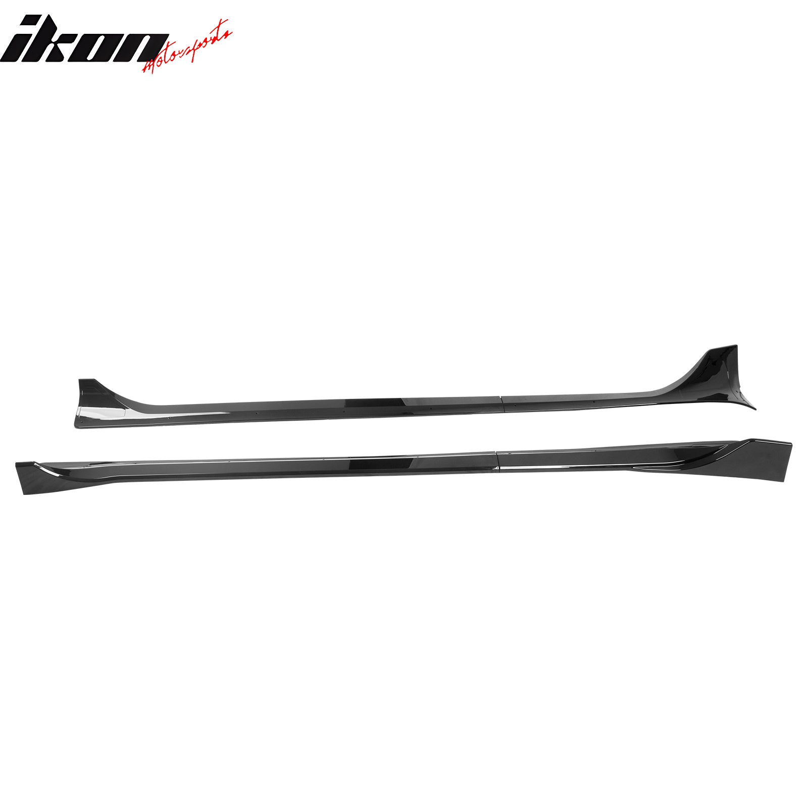 Fits 25-26 Tesla Model Y Juniper Side Skirts Gloss Black Rocker Panel Extension