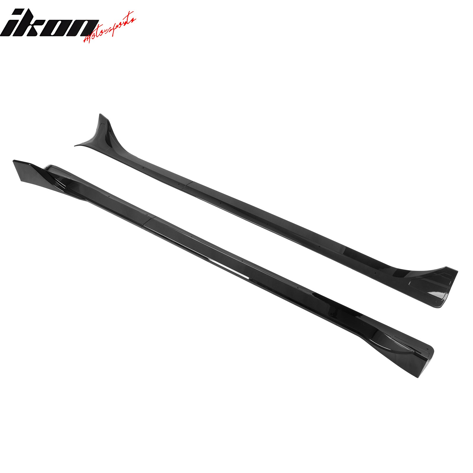 Fits 25-26 Tesla Model Y Juniper Side Skirts Gloss Black Rocker Panel Extension