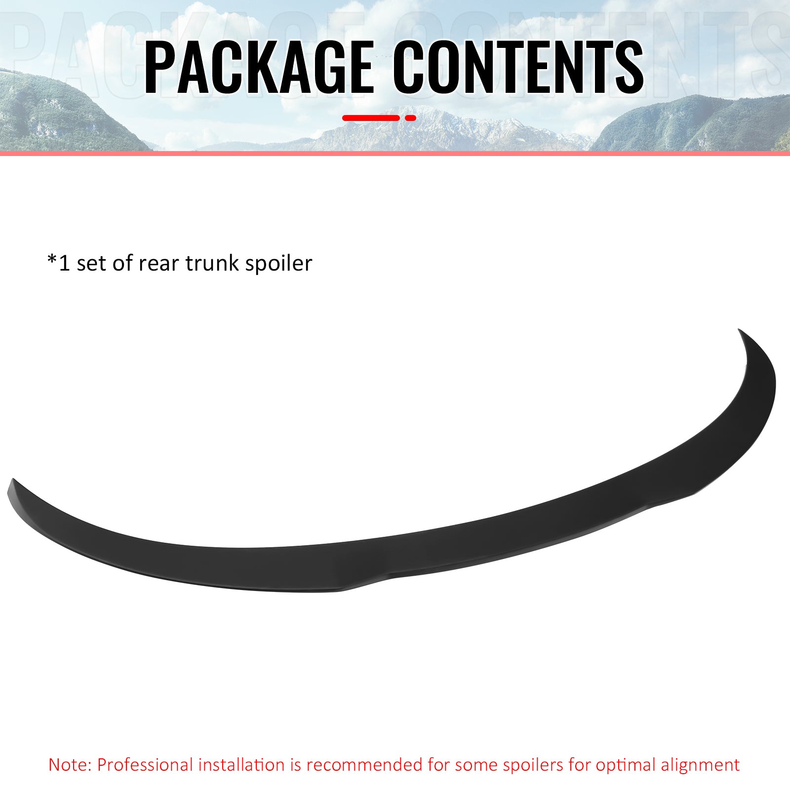 Fits 25-26 Tesla Model Y Juniper Trunk Spoiler Matte Black Rear Wing ABS Trim