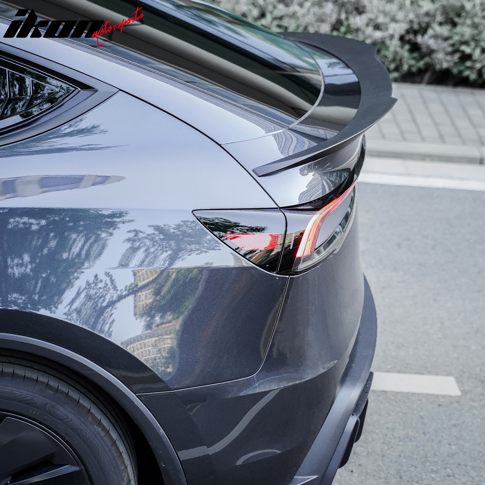 Fits 25-26 Tesla Model Y Juniper Trunk Spoiler Matte Black Rear Wing ABS Trim
