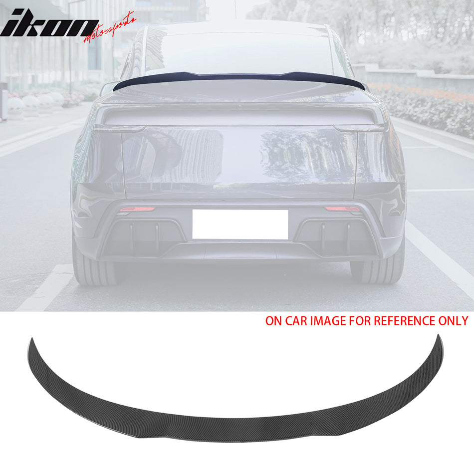 2025-2026 Tesla Model Y Juniper Trunk Spoiler Carbon Fiber Print Wing