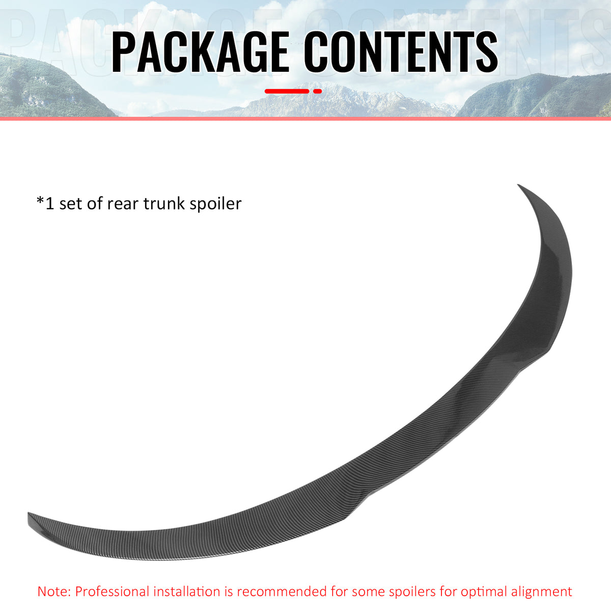 Fits 25-26 Tesla Model Y Juniper Trunk Spoiler Carbon Fiber Print Rear Wing Trim