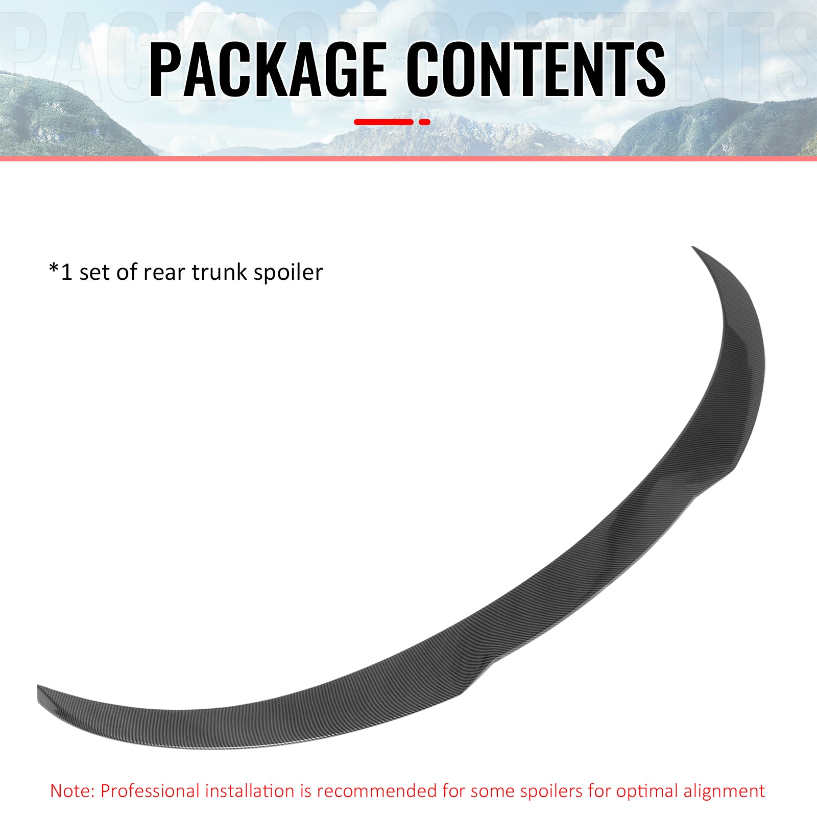 Fits 25-26 Tesla Model Y Juniper Trunk Spoiler Carbon Fiber Print Rear Wing Trim