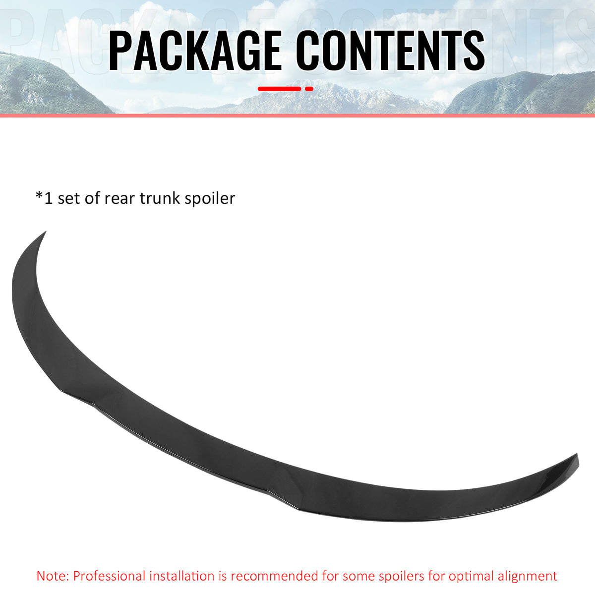 Fits 25-26 Tesla Model Y Juniper Trunk Spoiler Gloss Black Rear Wing ABS Trim